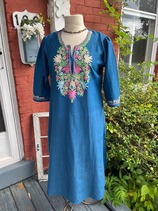 Boho Embroidered Dress
